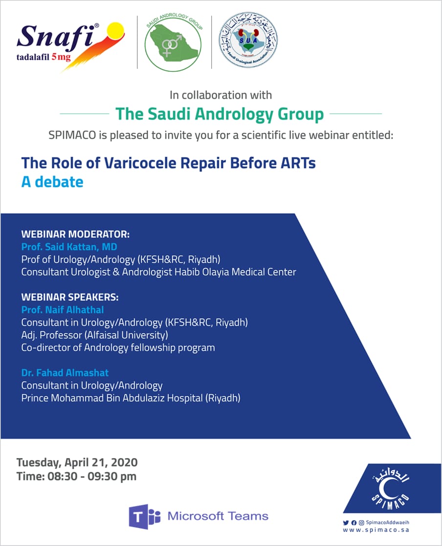 200421 0830pm Role of Varicocele Repair before ARTS